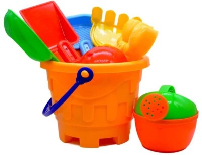 Smartcraft Beach Play Set for Kids Sand Play Set with Bucket, Shovels & Molds(Multicolor)