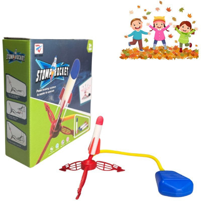 Zuuluzrs Foam Rocket Stomp Launcher for Kids Jump-Powered High-Flying for Backyard Fun(Multicolor)