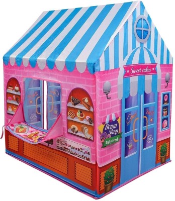 LEZOMZY Candy House Tent Light Weight, Water and Fire Proof Candy House Tent(Blue)