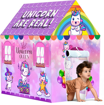 TOOBIL Unicorn Are Real Kids Play Tent House(Multicolor)