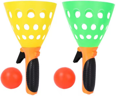 HDE Click and Catch Twin Ball Game(Multicolor)