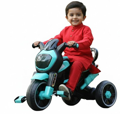 TOYPROFESSOR Baby Tricycle with Music & Light, made in India, Colour Tyre, For 1-5 Yrs(Green)