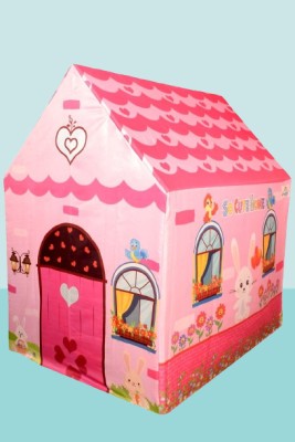 Under Secret tent house for kids 3 year to 10 year(Pink, Multicolor)