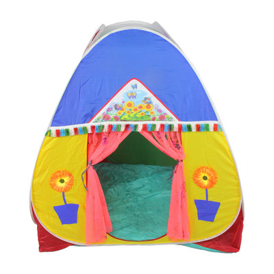 HOMELORE FOLDABLE FLEXIBLE POP UP MULTICOLOUR KIDS PLAY INDOOR OUTDOOR TENT HOUSE(Multicolor)
