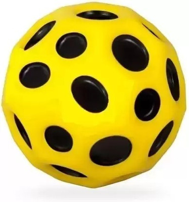 manish Rubber Moon Ball Bouncy Coral Kickball Anti Stress Bouncing Ball-1 pack(Multicolor)