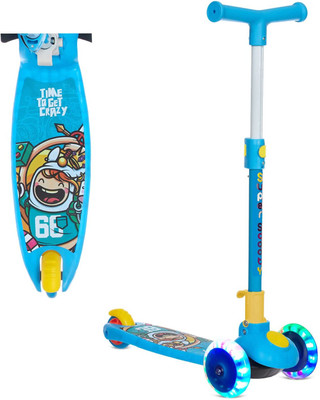 Zyamalox Smart Kick Scooter for Kids, 3 Adjustable Height Scooter, Foldable Kids Scooter(Blue, Pink, Green, Pack of 1)