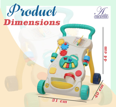 Ankur Creation Activity Walker(White)