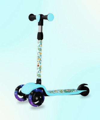 Miss & Chief Bolt - 3 Wheel Scooter for Kids, Lightweight|Foldable & Adjustable Height(Blue)