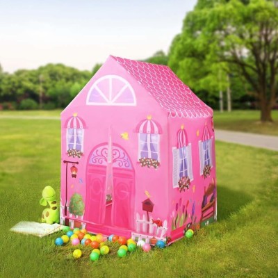 Radhika toys Doll play tent house for Kids(Multicolor)