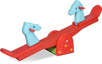 Toy Plus Toy Plus Horse See Saw for Kids 1-5 Years � Rocking Face Rocker(Blue)