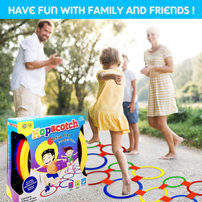 Zuuluzrs Hopscotch Active Indoor Play Game Have Fun With Family And Freinds(Multicolor)