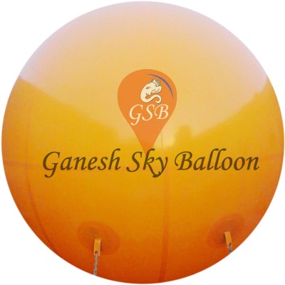 GANESH SKY BALLOON Orange Big Advertising PVC Sky Balloon (10x10 Feet)(Orange)
