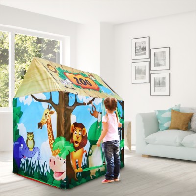 Baby Moo Playtime Foldable Star Teddy NEW Tent House for Kids 5 -10 Years Boys & Girl(Green)