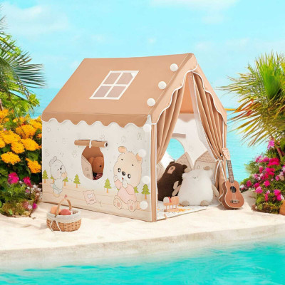 DEVAMCREATION Cutest Panda teddy tent house for little chlids(Multicolor)