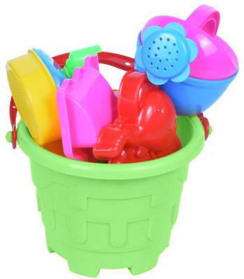 SNK Enterprise Beach Set Toy - Non-Toxic Plastic Sand Molding Kit for Kids(Green)