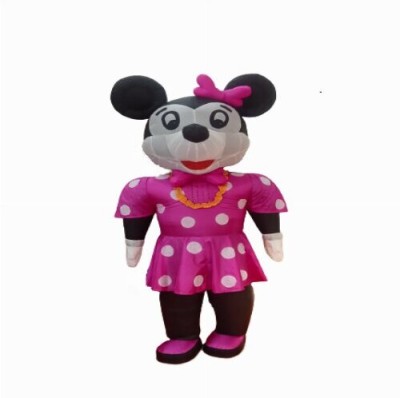 GANESH SKY BALLOON Sky Balloon Air Inflatable Minnie Mouse Character Mascot (7.5 Feet )(Pink, Black)