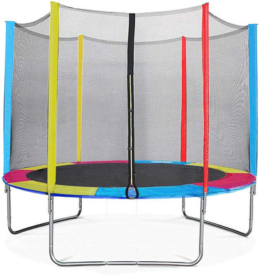 Step Over 6 ft Limited Edition Tuv Approved safety Enclosure net and jumping Mat(Multicolor)