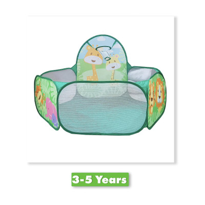 Magicwand Multi-Colored Large Size Jungle Theme Pop-up Activity Ball-Pool Without Balls(Multicolor)