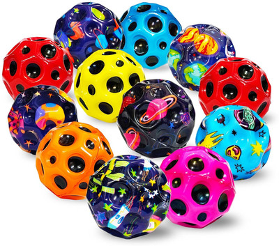 MY BABY LOVE A PERFECT CARE Moon Ball for Kids Soft Bouncing, Jumping & Bounce Ball Toys Age 2-5 Years Jumping Ball(Kids, Pack of 12, Multicolor)