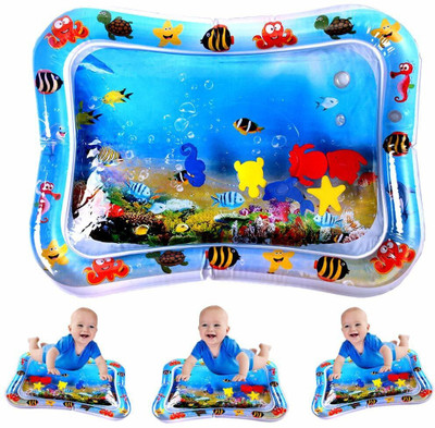 Pulsbery Tummy time Water Play Mat Baby And Toddlers Fun Time Play Inflatable Water Mat(Multicolor)