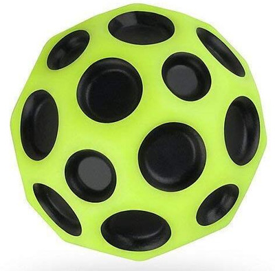 MS TOYS Bouncing Moon Ball for Kids with Soft Rubber Bounce Ball Set (Pack of 1)For Kids(Multicolor)