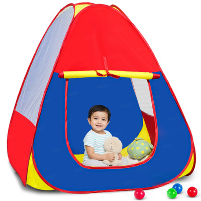 FIDDLERZ Popup Play Tent for Kids Foldable colorful Tent House for Boys & Girls(Multicolor)