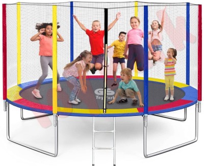 Toy Park 12 Ft GS Jumping Trampoline with Safety Net for Kids & Adults, Indoor & outdoor(Multicolor)