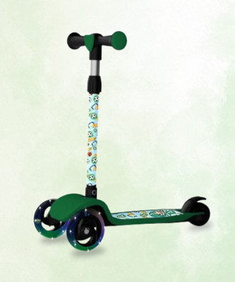 Miss & Chief Bolt - 3 Wheel Scooter for Kids, Lightweight|Foldable & Adjustable Height(Green)