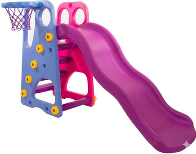 Mother's Love Slide for Kids //Wavy Garden Slide for Kids and Toddlers//Slide for Indoor and Outdoor Play for Girls and Boys //1-8 YEARS//L-165 cm W-82 cm H-105 cm(Purple, Blue)