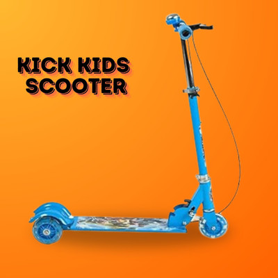 calyxia Top Kids Kick Scooters, Strong And Arreactive Metal With ABEC bearings Wheel.(Blue)