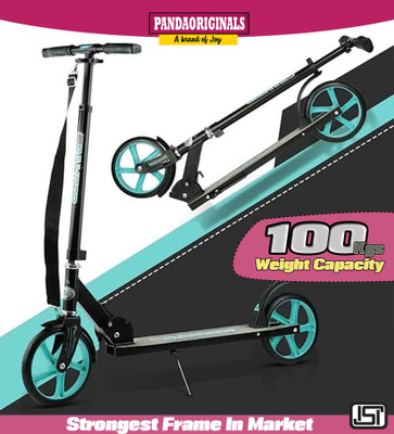 BBG FK_Strongest Frame & Largest Wheels, Height Adjust Scooter ,Weight Cap 100kg(Green)