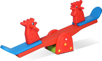 Toy Plus Toy Plus Cock See Saw for Kids 1-5 Years � Rocking Face Rocker(Red)