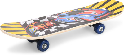 SPEEDFOX Cruiser Skateboard for Kids | Lightweight Deck with Stylish Graphics & PU Wheels Wobble Board Fitness Balance Board(Multicolor)