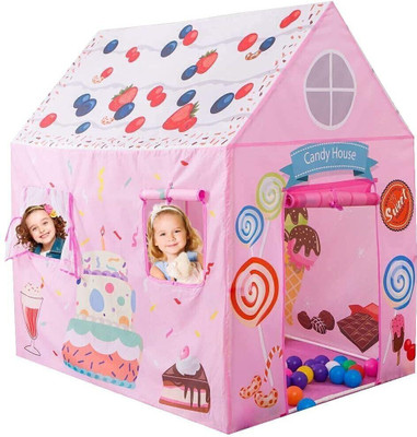 PRAYOMA ENTERPRISE Jumbo Size Happy Birthday Kids Play Tent House for 10 Year Old Girls and Boys(Pink)