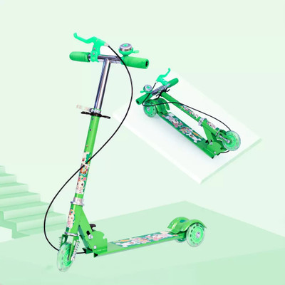 PYXBE kids-scooters 3 Wheel Foldable Scooter Cycle,Kick Scooter,3 Adjustable Height(Multicolor)