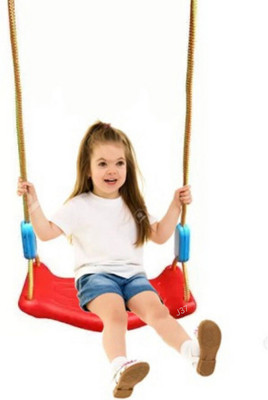 AS TRADERS Swing Jhula for Kids Playing Indoor Outdoor Plastic Hanging Swing J46(Multicolor)