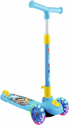 KIDS FIRST STEP Kick Scooter | Adjustable Height | Multicolour LED Wheels | Scooty For Kids(Blue)
