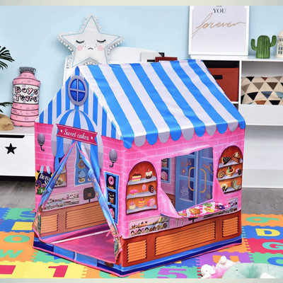 cloudconcept Jumbo Size Tent House for Kids 10 Years Old Girls & Boys Toy Play House_(F9)(Pink)