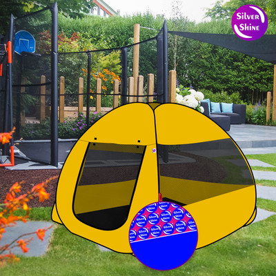SILVER SHINE Popup Kids Play Tent House for Multi Purpose Foldable delightful patterns(Yellow, Black)