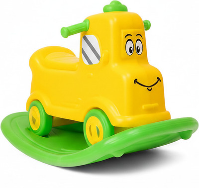 FLYI Wagon Rock N Ride 3-in-1 Rider, Rocker & Balance Board | Kids Ride-On Toy(Yellow, Green)