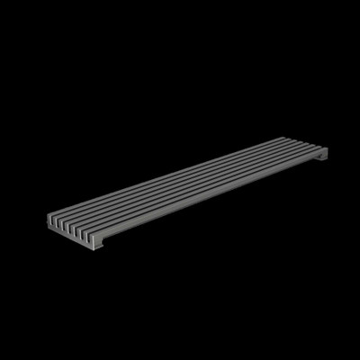 EBCO Oven Ventilation Grill, Silver/Black, Easy Clean Removable Slats Aluminium Alloy Microwave Turntable Plate