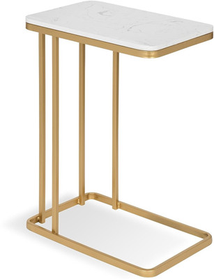 Janta Superemo Wooden iron side taJanta Superemo Modern-Glam Sofa Side C-Table Steel Microwave Turntable Plate