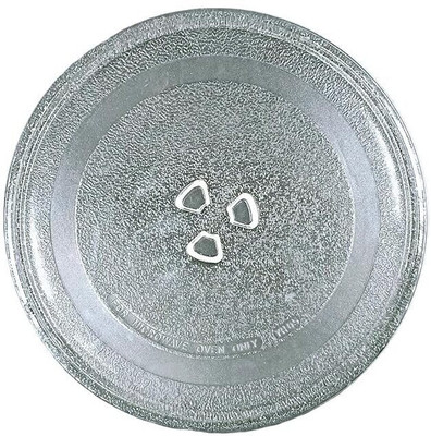 MBVTREADS 9.5 Inch Diameter Microwave Turntable Plate Heavy Heat Proof Fiber Glass Tray Fiber Glass Microwave Turntable Plate