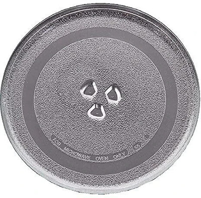 MBVTREADS 9.5 Inch Microwave Oven Replacement Turntable/Rotating/Baking Glass Tray/Glass Fiber Glass Microwave Turntable Plate
