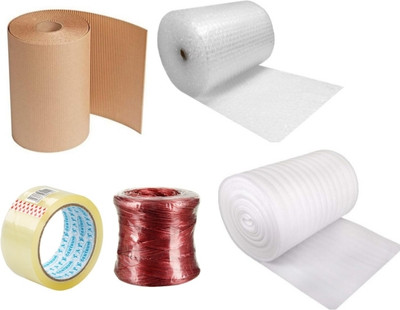 SHRINATH Air Bubble Wrap Packing Roll Transparent 60 GSM Thickness 30 Ft L 2 Ft W Security Bag(10 x 14 Pack of 1)