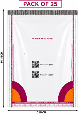 Meesho 10x14 Serialized Barcode Courier-A Security Bag(10 x 14 Pack of 25)