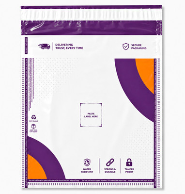 JeemDaal Non-Transparent Without POD Mees-ho Branded Courier Poly Bags Security Bag(10 x 12 Pack of 25)
