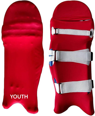 Raizex Cricket Batting Pad Covers – Youth Size, Protective Leg Guard Skin Cover Cricket Guard Combo(Red)