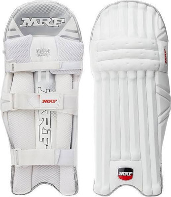 DUROSPORTS M.R.F Cricket Batting Pads Leg Guards Youth (36 - 38 cm) Batting Pad(White, Compact For right Handed Batsman)