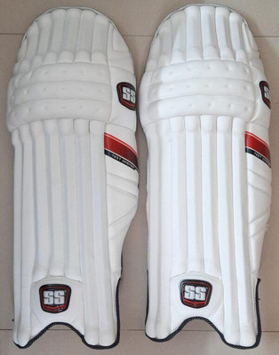 DUROSPORTS Cricket Batting Pads Leg Guards White Youth (36 - 38 cm) Batting Pad(White, Compact For right Handed Batsman)